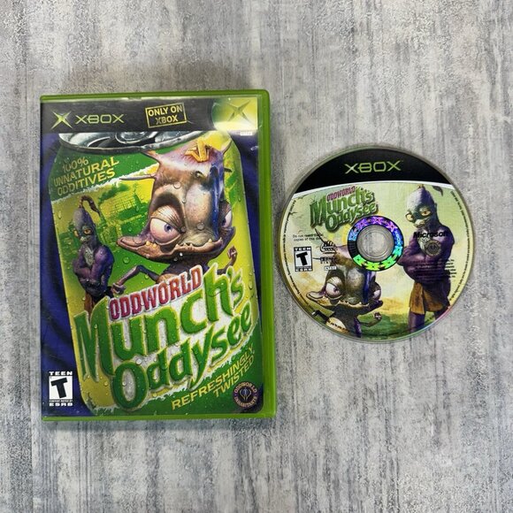 Oddworld Munch’s Oddysee No Manual - Xbox Original - Tested & Working - Picture 1 of 4